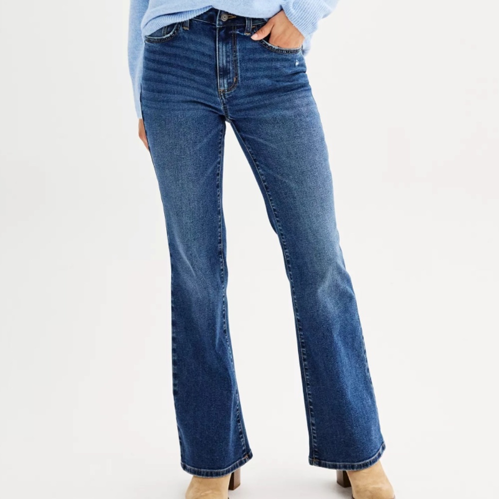 Sonoma High-Waisted Flare-Leg Jeans - Size 12